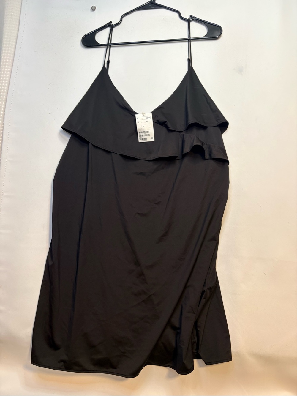 H&M Black Top with Spaghetti Straps XL